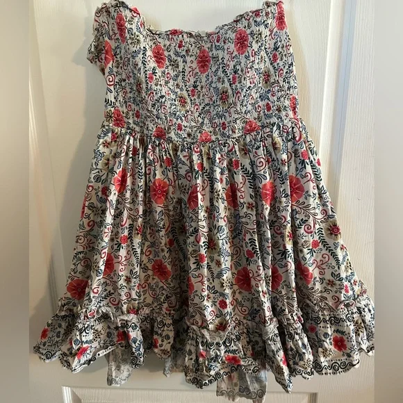 Anthropologie Forever That Girl Vibrant Floral Strapless Dress - Picture 4 of 6